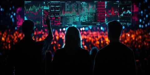 Professionals Analyze Data Visualizations to Drive Business Growth