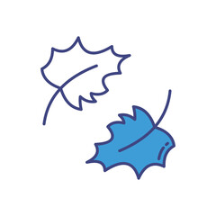 Autumn Leaves vector icon stock illustration