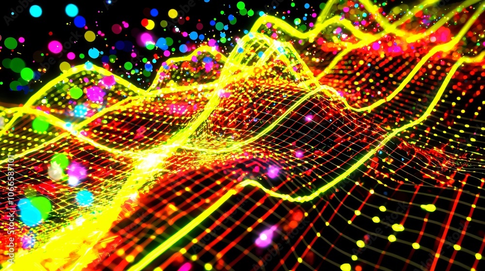 Aufkleber financial experts analyze risk factors using dynamic charts to visualize market trends effectively