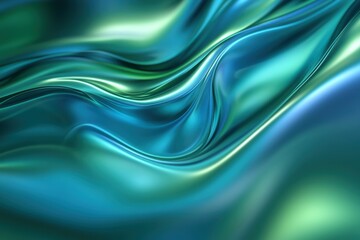 Modern digital circuit board pattern with neon blue and green glowing pathways