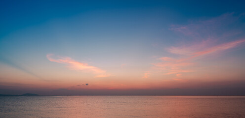 sunset sky with clouds background	
