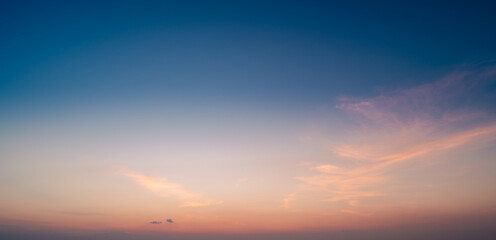 sunset sky with clouds background	
