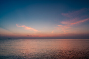 sunset sky with clouds background	

