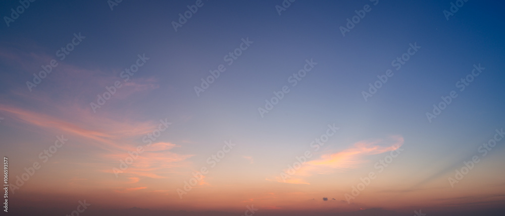 Wall mural sunset sky with clouds background
