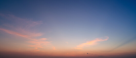 sunset sky with clouds background	
