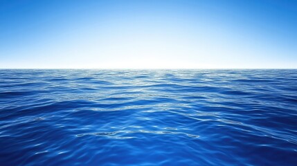 Fototapeta premium Tranquil Ocean View with Clear Blue Sky