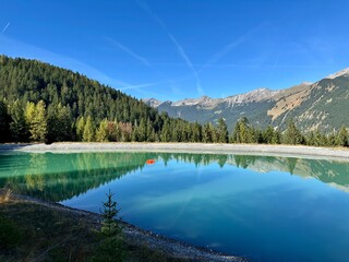 Stausee auf dem Grubigstein, Lermoos/ Österreich