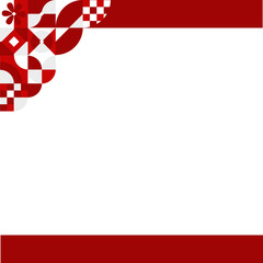 Indonesian Independence Day frame template