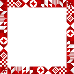 Indonesian Independence Day frame template