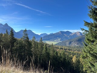 Blick auf Ehrwald/ Tirol