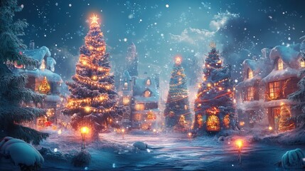 Fototapeta premium Festive New Year 2025 celebration with a unique, vibrant background, setting a futuristic holiday scene