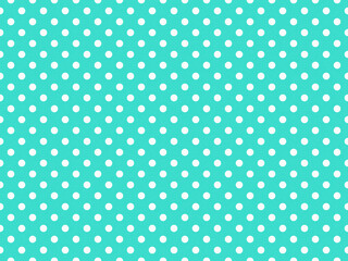 texturised white color polka dots over turquoise cyan background