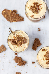 Ice coffee with cream