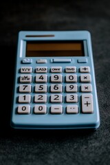Obraz premium Futuristic Holographic Calculator with Floating Numbers