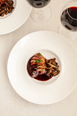 duck breast with cherry sauce
