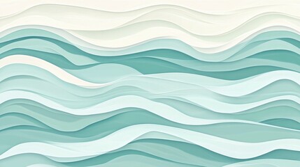 Fototapeta premium Abstract background with flowing waves in shades of blue and white.