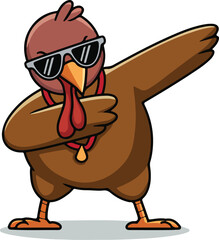 funny thanksgiving turkey dabbing dance