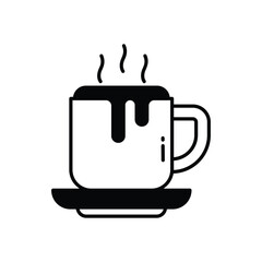 Hot Chocolate vector icon stock illustration