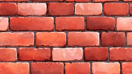 Obraz premium Seamless Brick Wall Pattern for Background Design