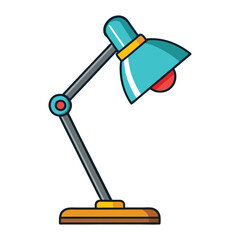 desk lamp vector design on white background