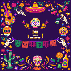 Dia de los Muertos Banner