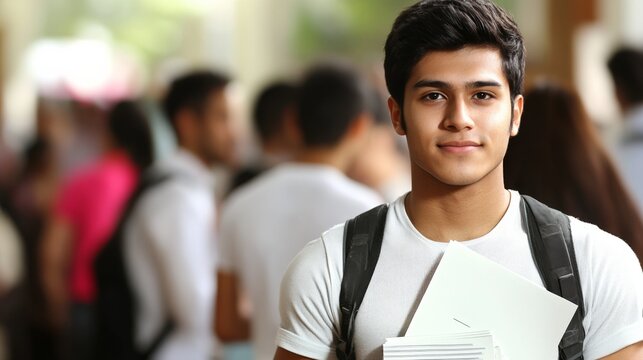 Job seekers actively engaging with recruiters at a bustling career fair, showcasing determination and eagerness in their pursuit of professional opportunities.