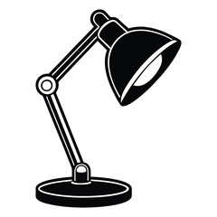 desk lamp vector design on white background