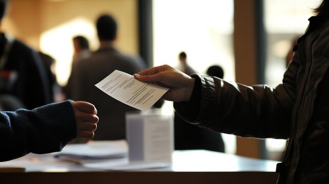 Job seekers actively engaging with recruiters at a bustling career fair, showcasing determination and eagerness in their pursuit of professional opportunities.