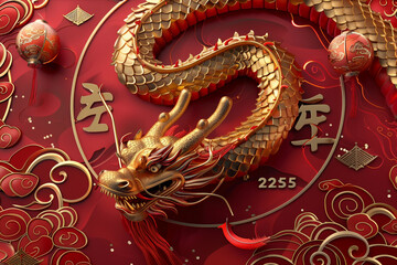 Beautiful greeting card with holiday composition for happy and joy celebrate New Year