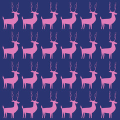 NORDIC VINTAGE REINDEERS DESIGN PATTERN TEXTURE