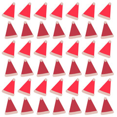 RED CHRISTMAS HATS VINTAGE PATTERN TEXTURE BACKGROUND