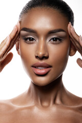 Elegance Personified Presenting a Stunning and Striking Portrait of Beauty and Confidence