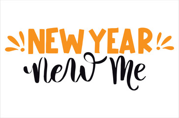 Happy New Year Vectoral Illustration Design on a white background