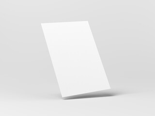 A4 flyer mockup. 3d illustration.