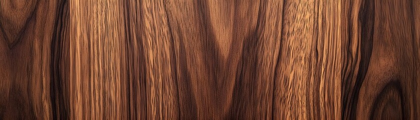Close-up of Dark Brown Wood Grain Pattern