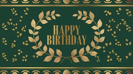 Happy birthday greeting card template