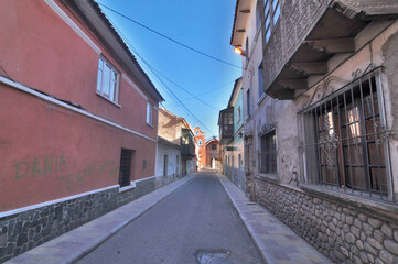 Obraz premium View of the old town of Potosi with colonial streets, Bolivia