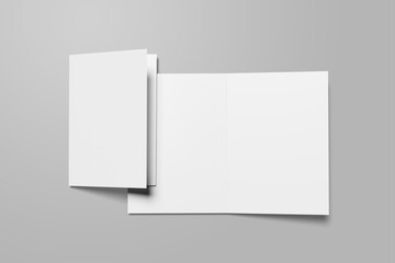 Top View A5 Bifold Brochure Mockup for showcasing your design to clients