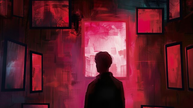 A Silhouette Gazing into the Unknown: A Journey Through the Inner World