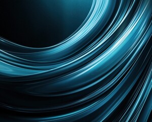 A blue wave with a dark background