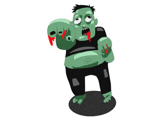 cartoon zombie