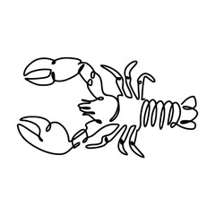 Sea Animal Line Art Vector Decorative