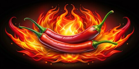 Bold and vibrant logo design for hot sauce enthusiasts. Ideal for posters, labels, and branding, capturing the essence