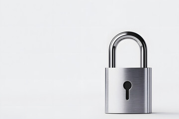 Naklejka premium Digital metal lock isolated on white