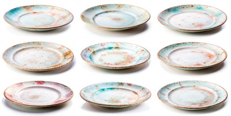 plate blue pink restaraunt dish food