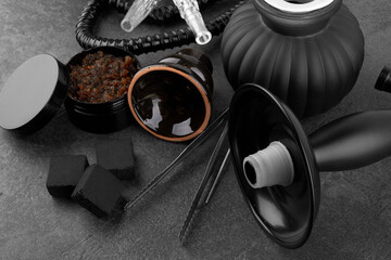 Fototapeta premium Black hookah surface