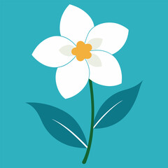 a Jasmine flower. Include intricate details like delicate petals, slender stems, and fragrant blooms