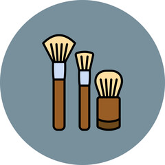 Makeup brushes Icon