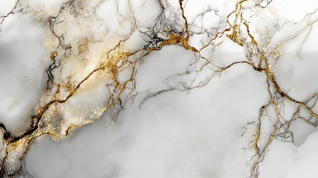 Elegant white and gold abstract marble texture for luxury design