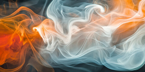 Obraz premium Abstract smoke background in swirling colors, creating a sense of mystery and intrigue